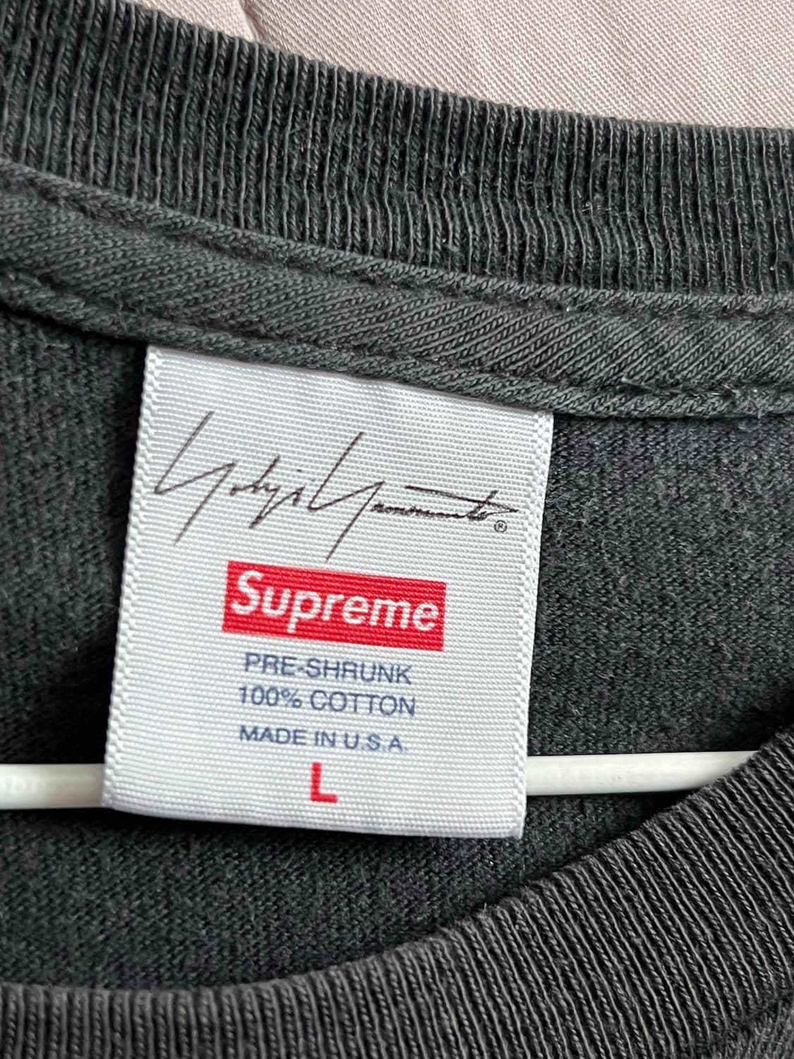 슈프림 x 요지 야마모토 그래픽 티셔츠 L 상품이미지2