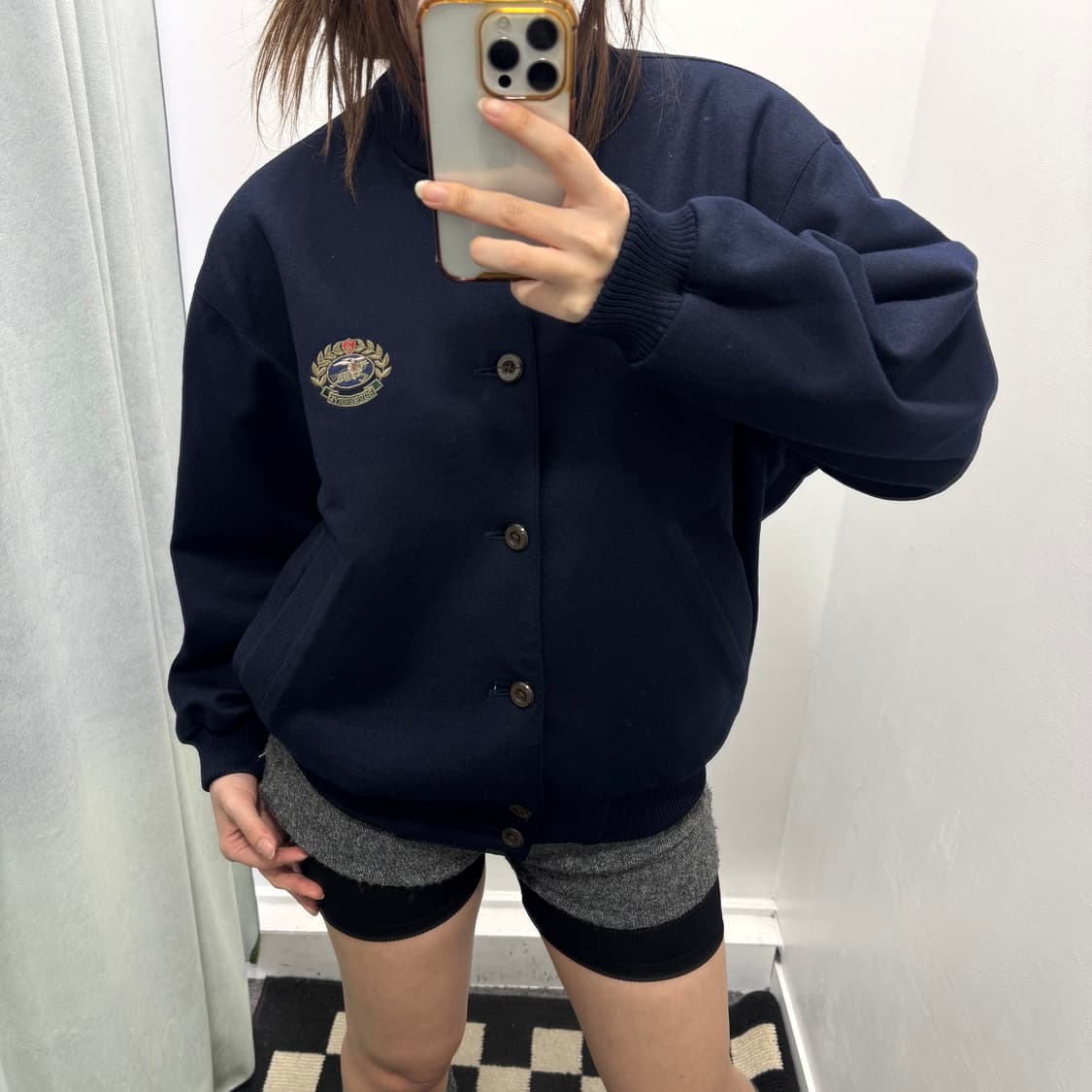 버버리 네이비 울 블루종 자켓 상품이미지2