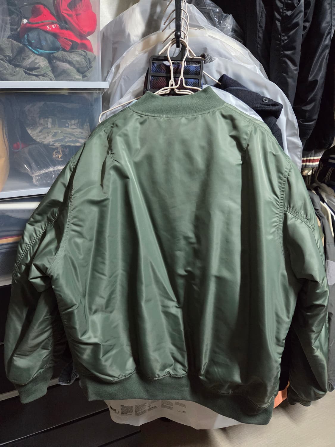 GU 히트 패디드 MA-1 블루종 (XL) 상품이미지2