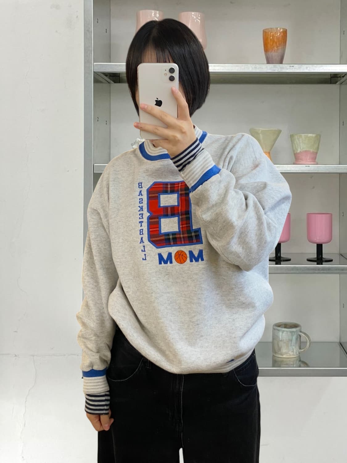 빈티지 베이스볼 스웻셔츠 MADE IN USA (Man M) AA1036 상품이미지1