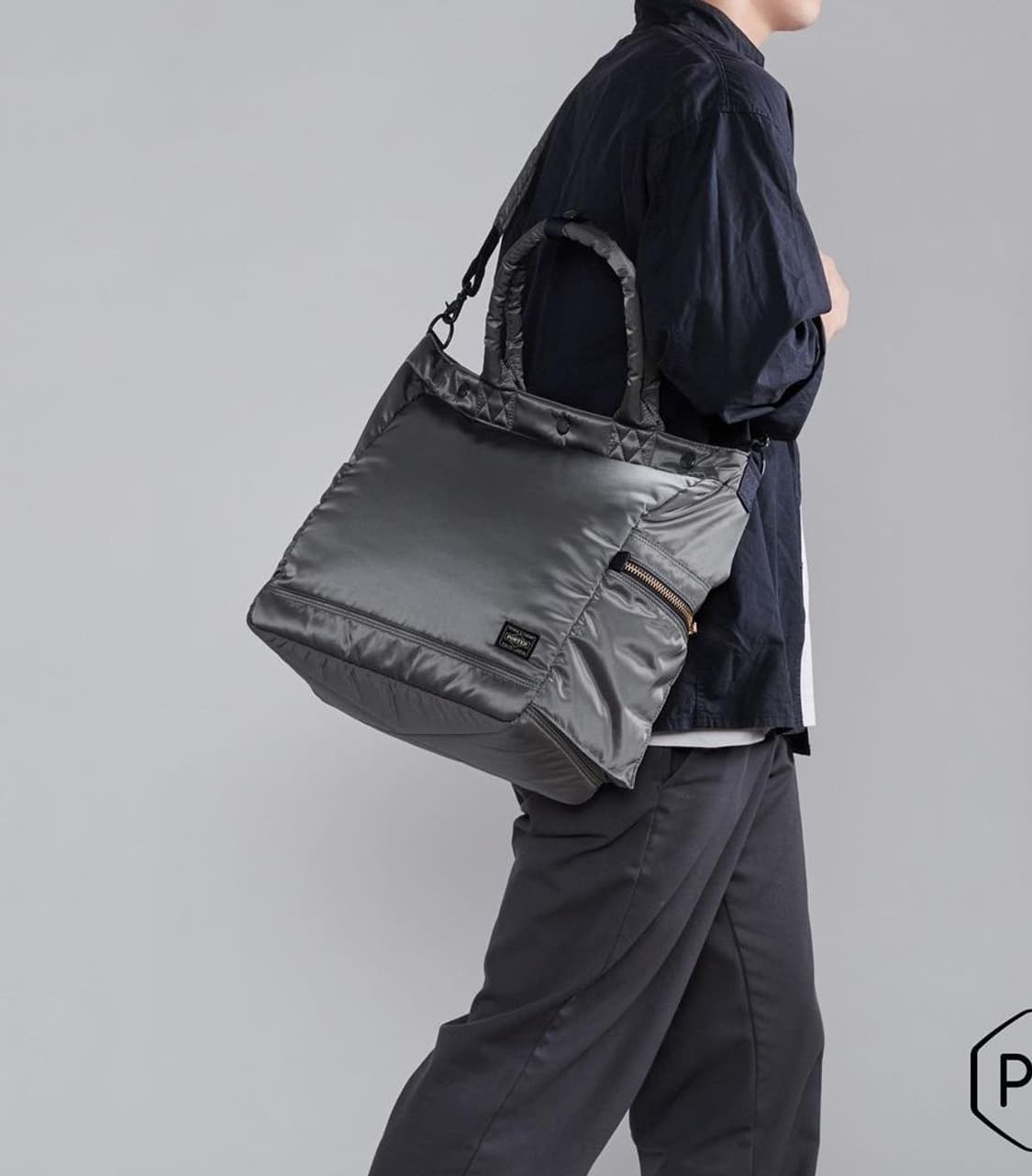 요시다포터 px tanker 2way tote bag L 실버그레이 상품이미지2