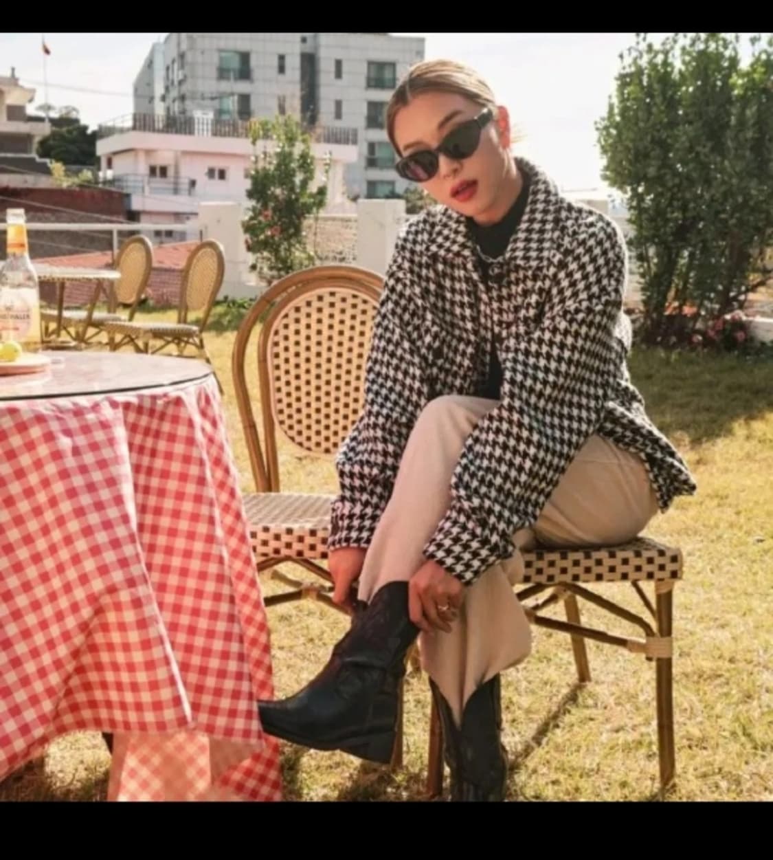 새상품, 단종) bittercells 울 하운드 자켓 블랙 상품이미지4