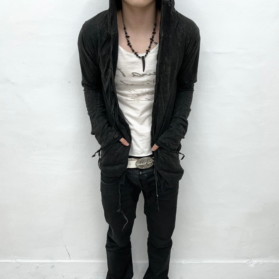 Royal flash leather strap cardigan 상품이미지2