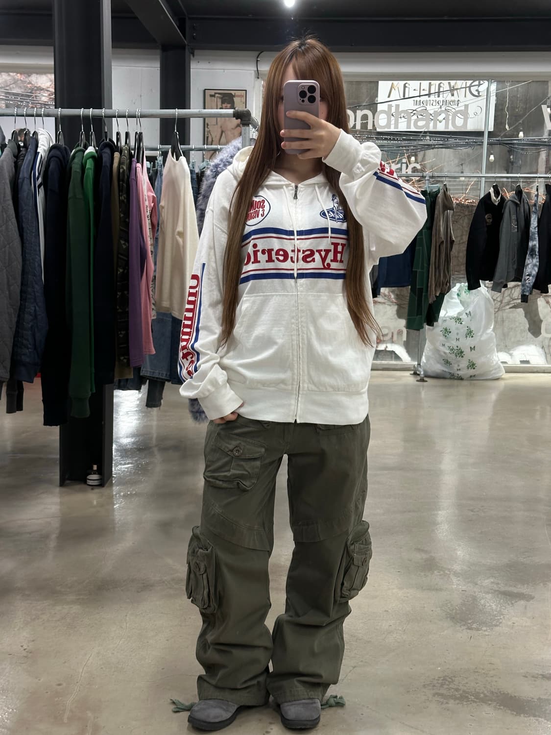 히스테릭글래머 JOEY Hysteric 후드집업 상품이미지2