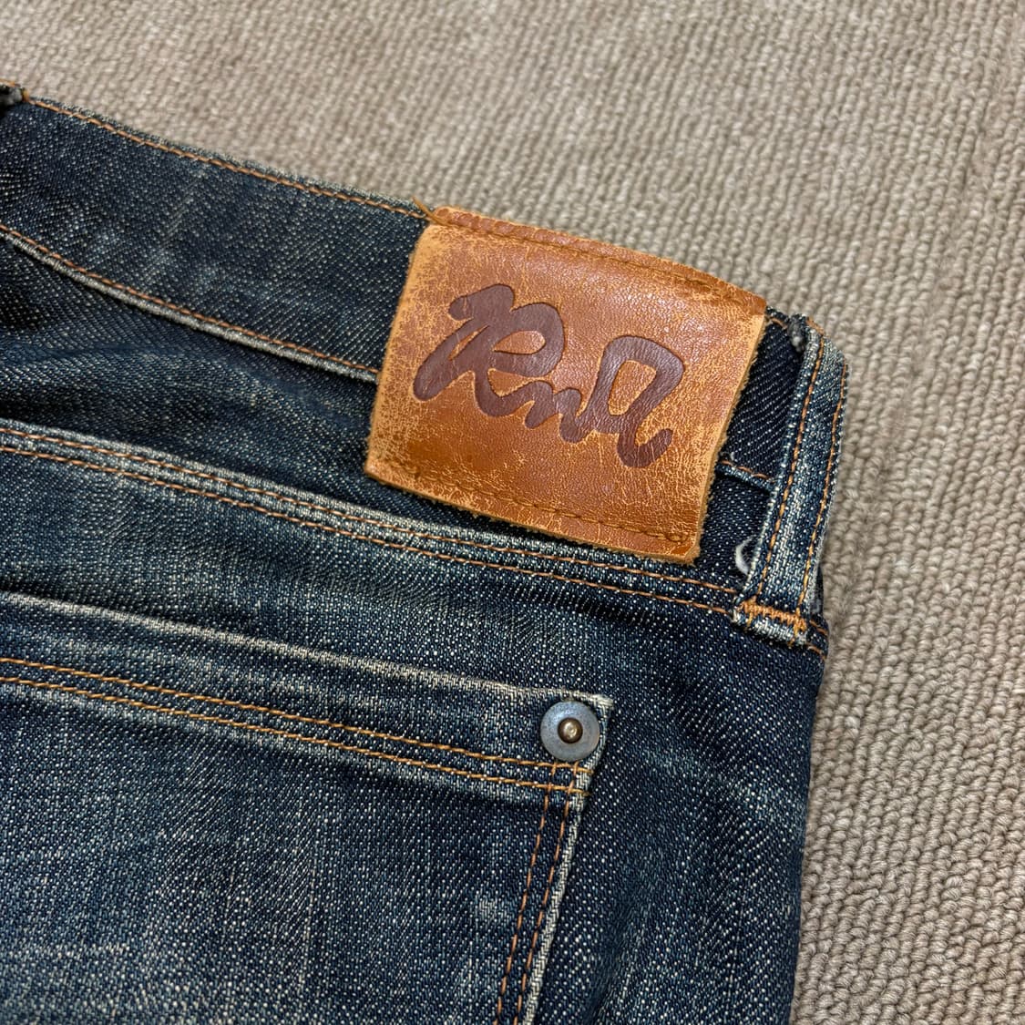 RNA japan  우먼스 로우라이즈 스키니 흑청 데님 s 상품이미지5