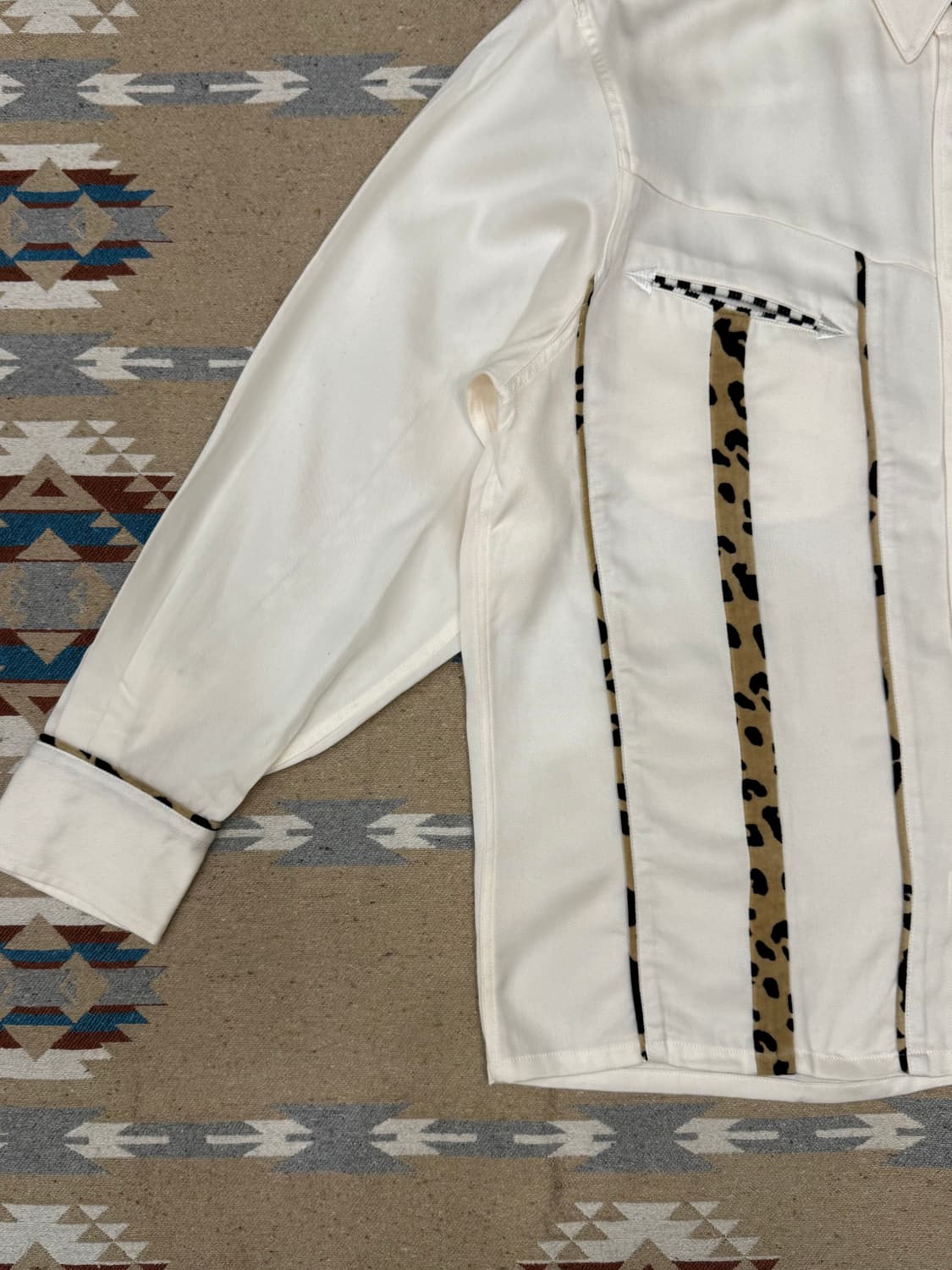 [L] 와코마리아 웨스턴 셔츠 롱 슬리브 화이트 상품이미지2