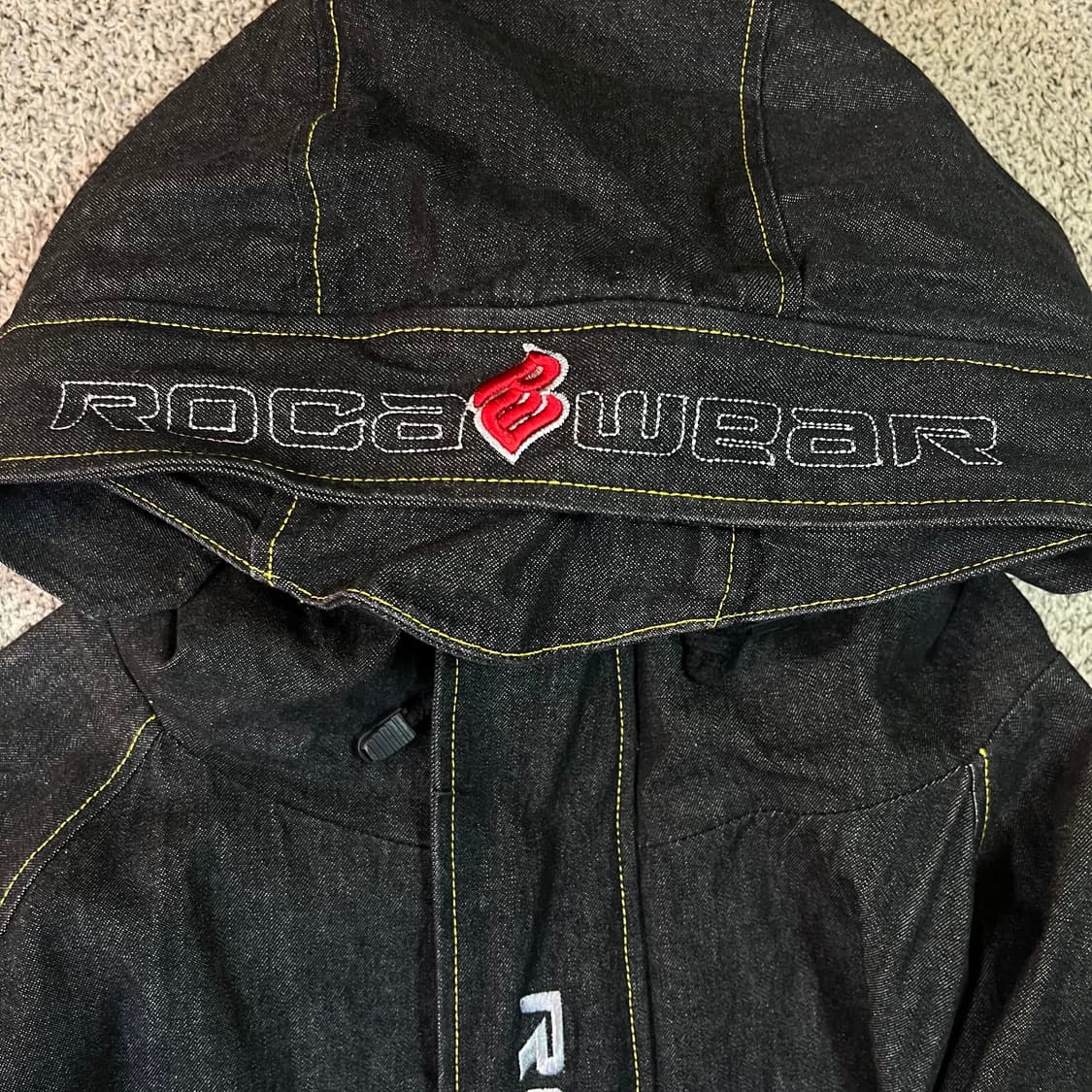 로카웨어 빅로고 데님 후드집업 상품이미지3