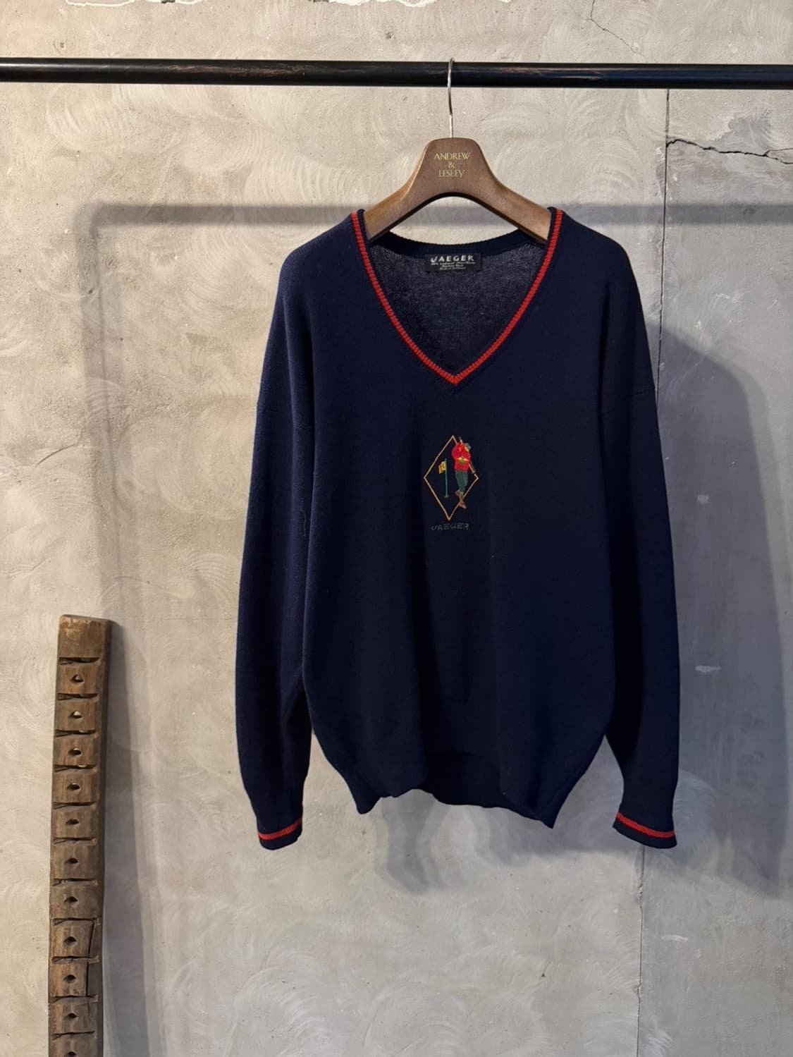 JAEGER V넥 니트 남성105 상품이미지10