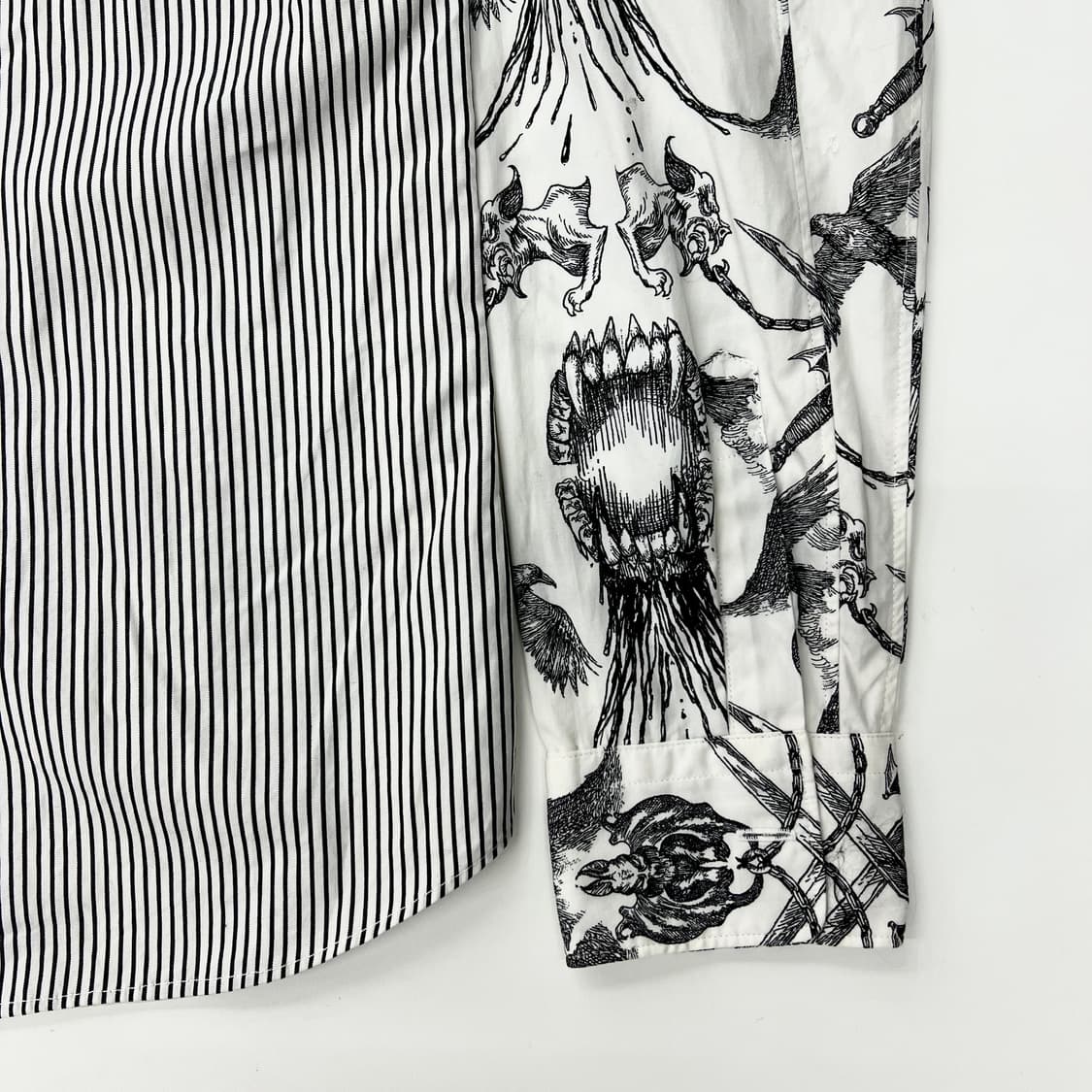 꼼데가르송  스트라이프 배색 셔츠  상품이미지4