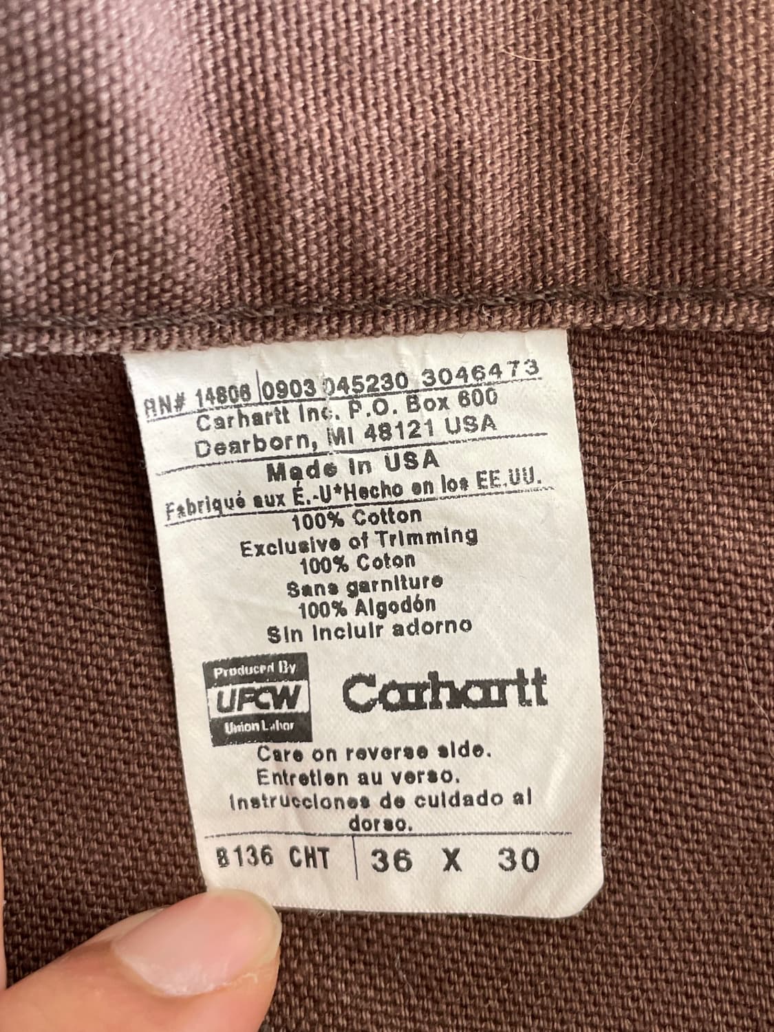 Carhartt B136 CHT 칼하트 더블니팬츠 상품이미지3