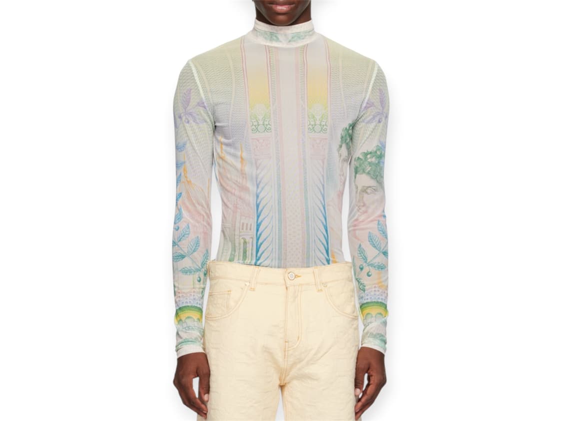 Casablanca Multi Color Graphic Mesh Top 상품이미지7