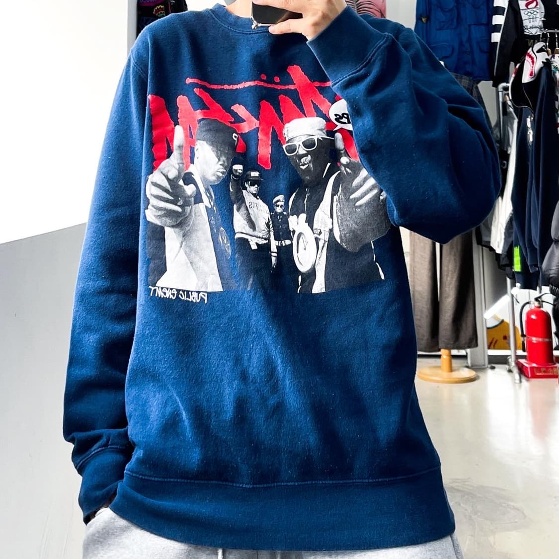 스투시 x Yo! MTV Raps 크루넥 맨투맨 상품이미지1