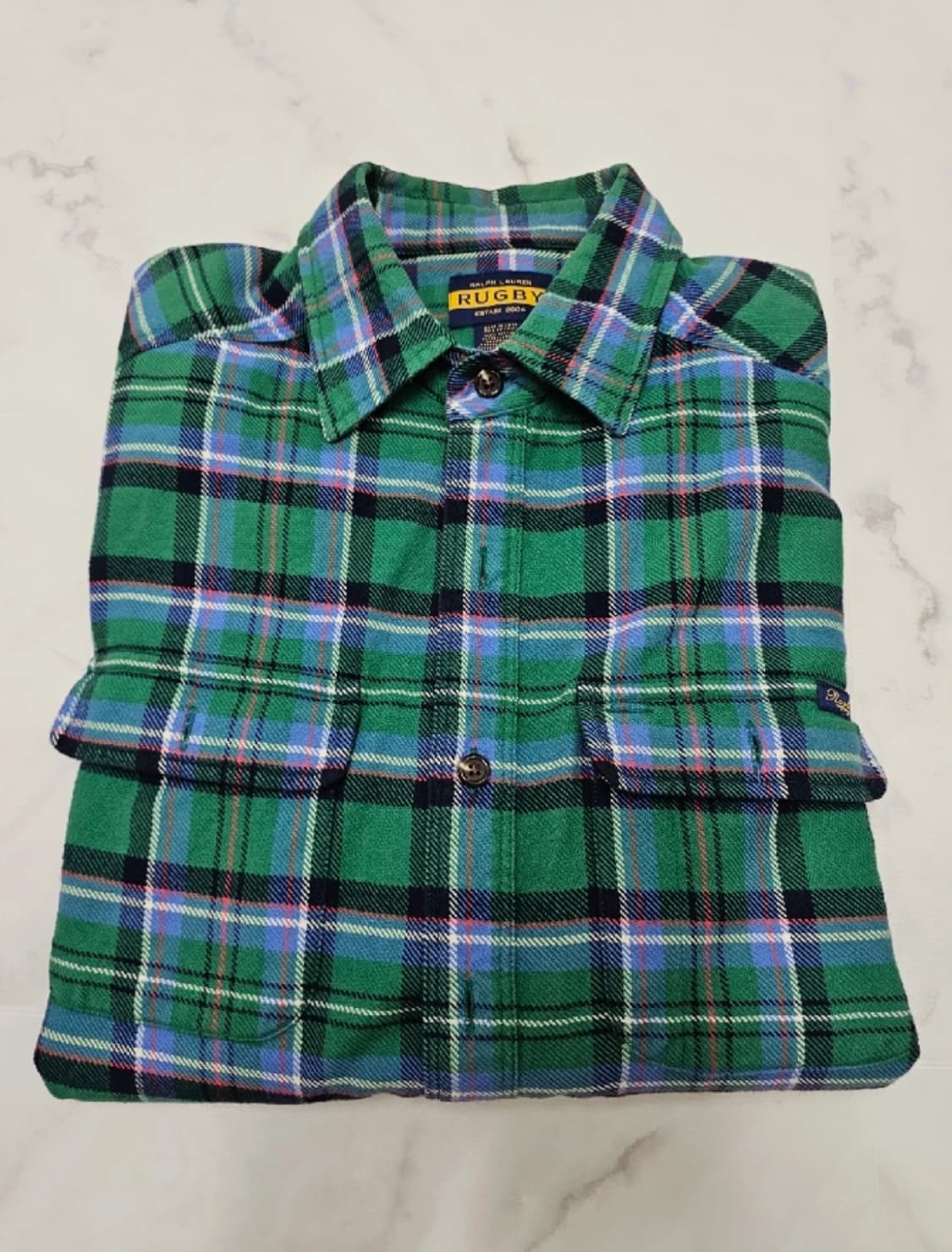 폴로 파이렉스 오프화이트 Rugby 체크 셔츠 95~100 상품이미지3