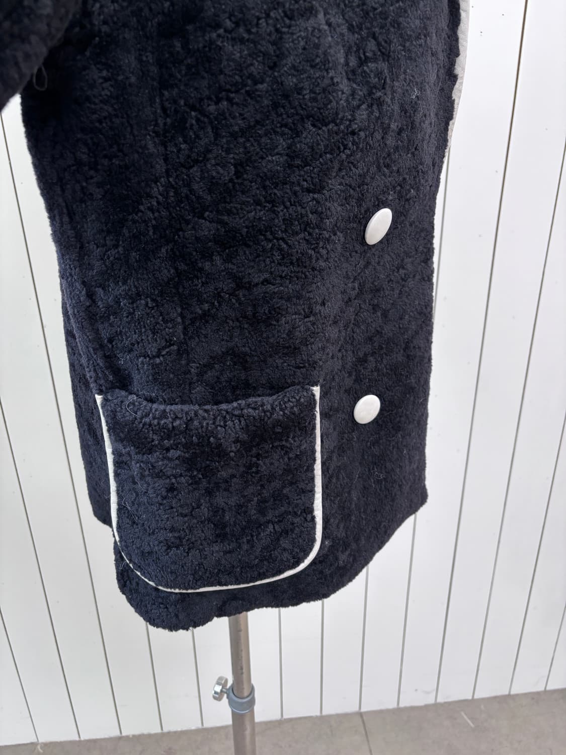 USA 블랙 쉬어링 코트 상품이미지7