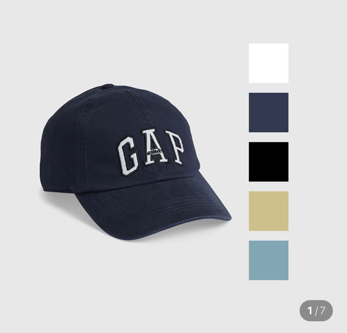 일본 GAP 로고 야구 캡 모자 네이비 상품이미지4