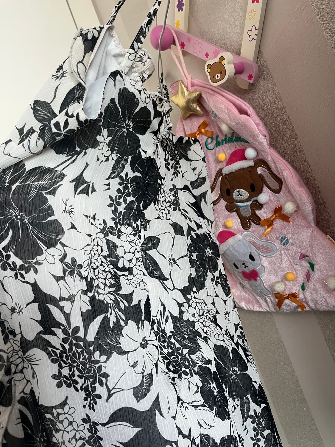 빈티지오리엔탈코디세트 블랙크롭자켓플로럴원피스 상품이미지4