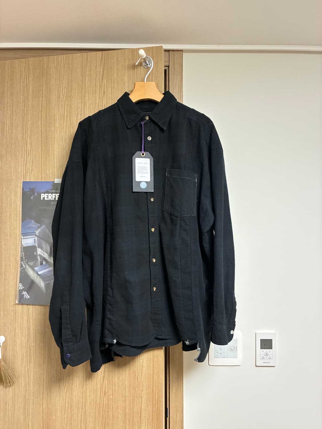 리빌드 바이 니들스 (rebuild by needles) 블랙 셔츠 상품이미지2