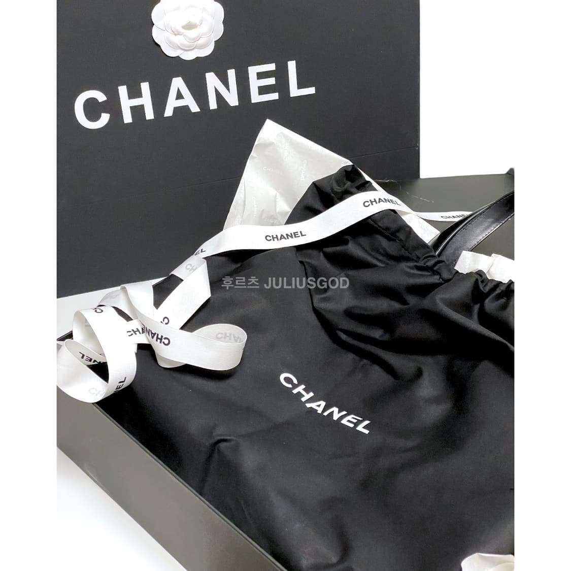 [정품/OS] CHANEL 샤넬 블랙 나일론 2in1 토트백 가방 숄더 상품이미지8