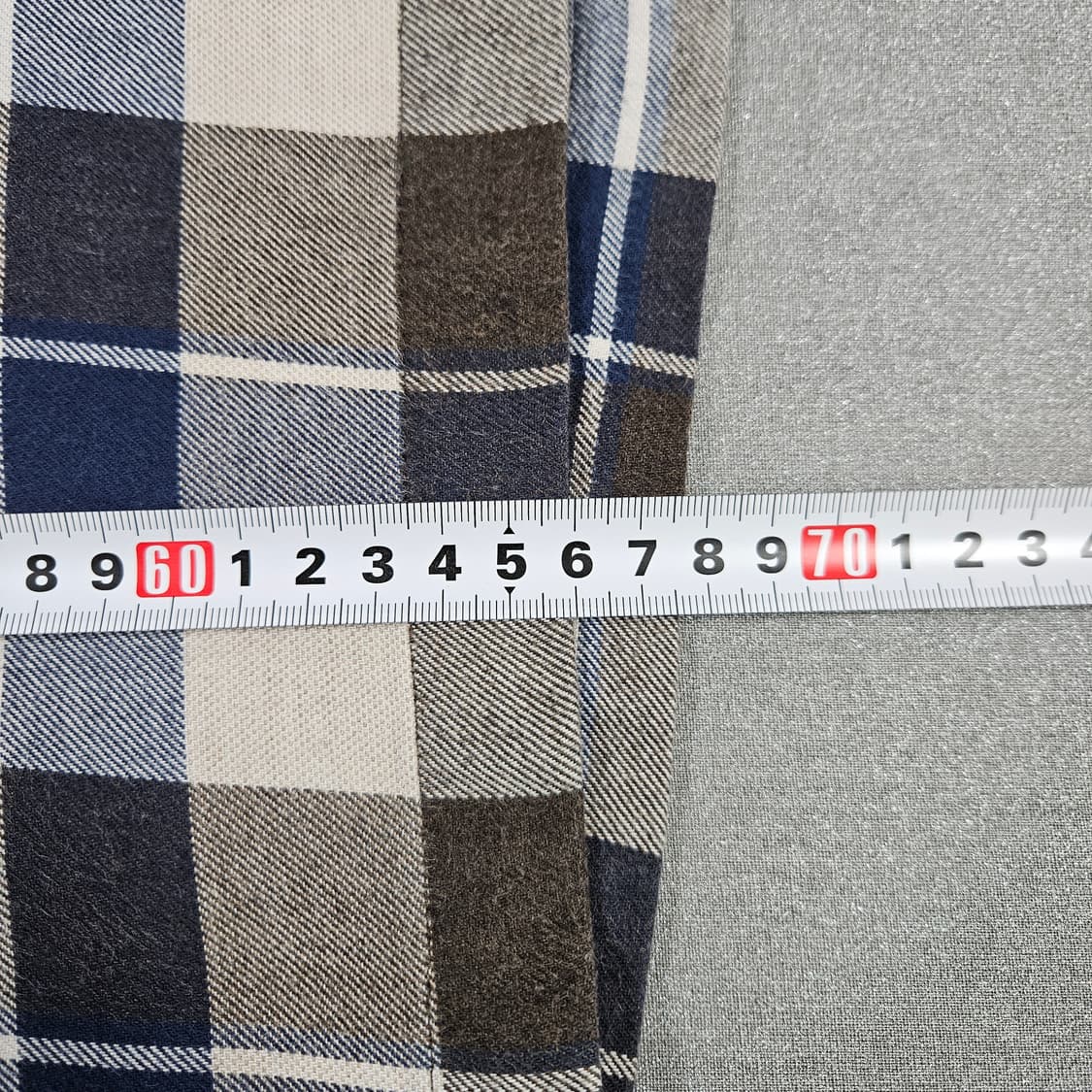 95 닥스 기모 체크셔츠 브라운 블루 상품이미지7