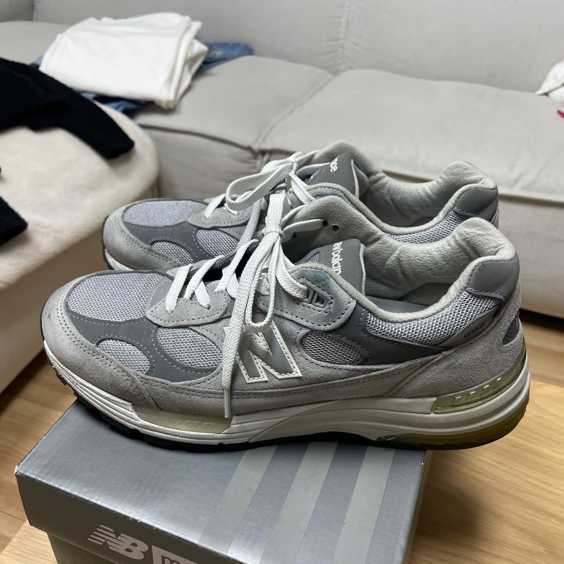 뉴발란스992 메이드인 USA 그레이 D스탠다드(M992GR)/270 상품이미지3