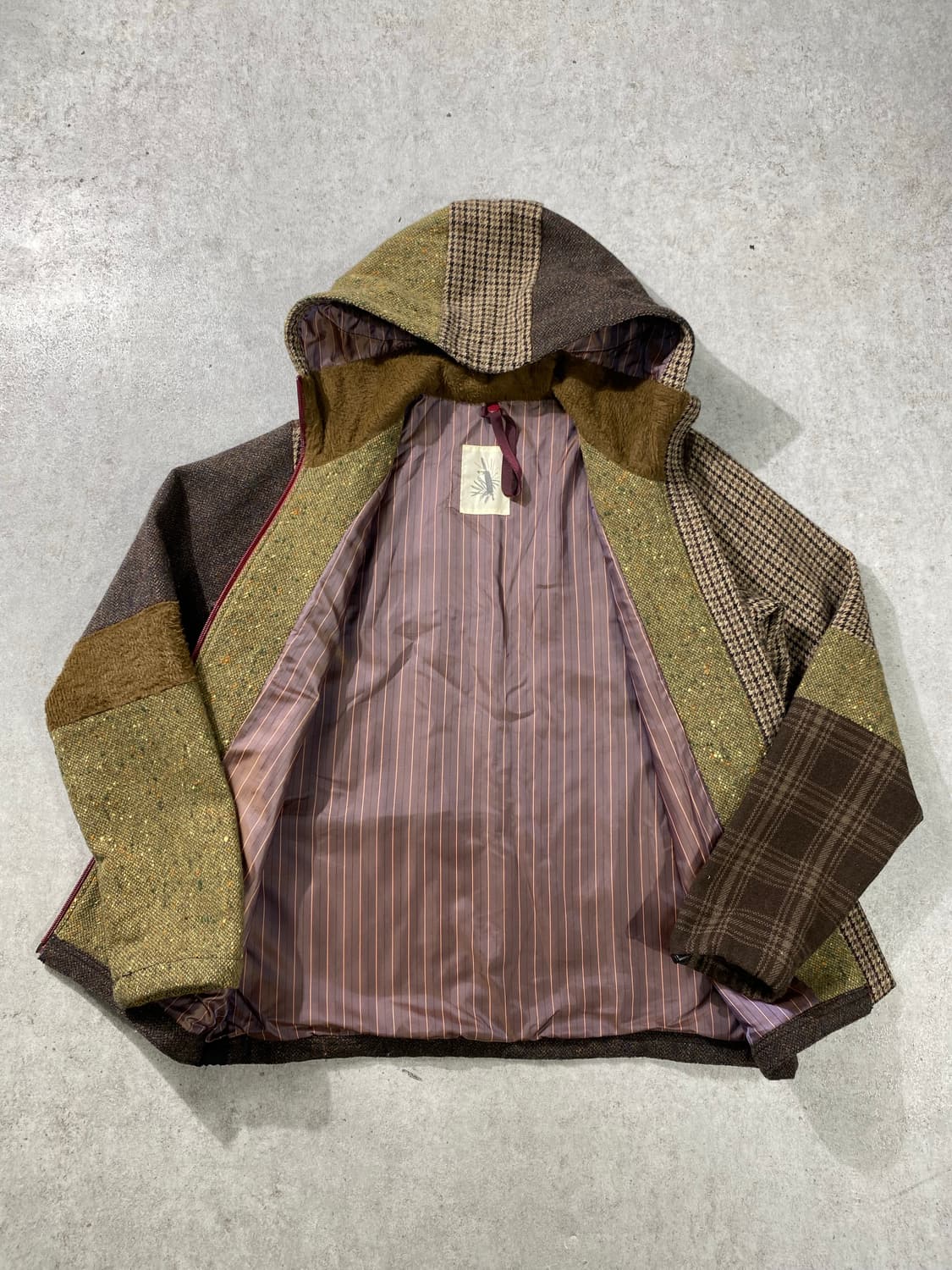 [M] VOO 재패니즈 빈티지 패치워크 후드집업 자켓 상품이미지6