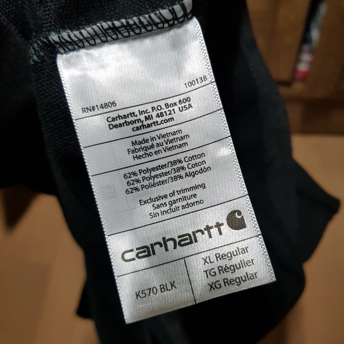 XL오버핏/ 신동품/ 칼하트 반팔 블랙폴로카라셔츠/421-3XL노/스투시 상품이미지4