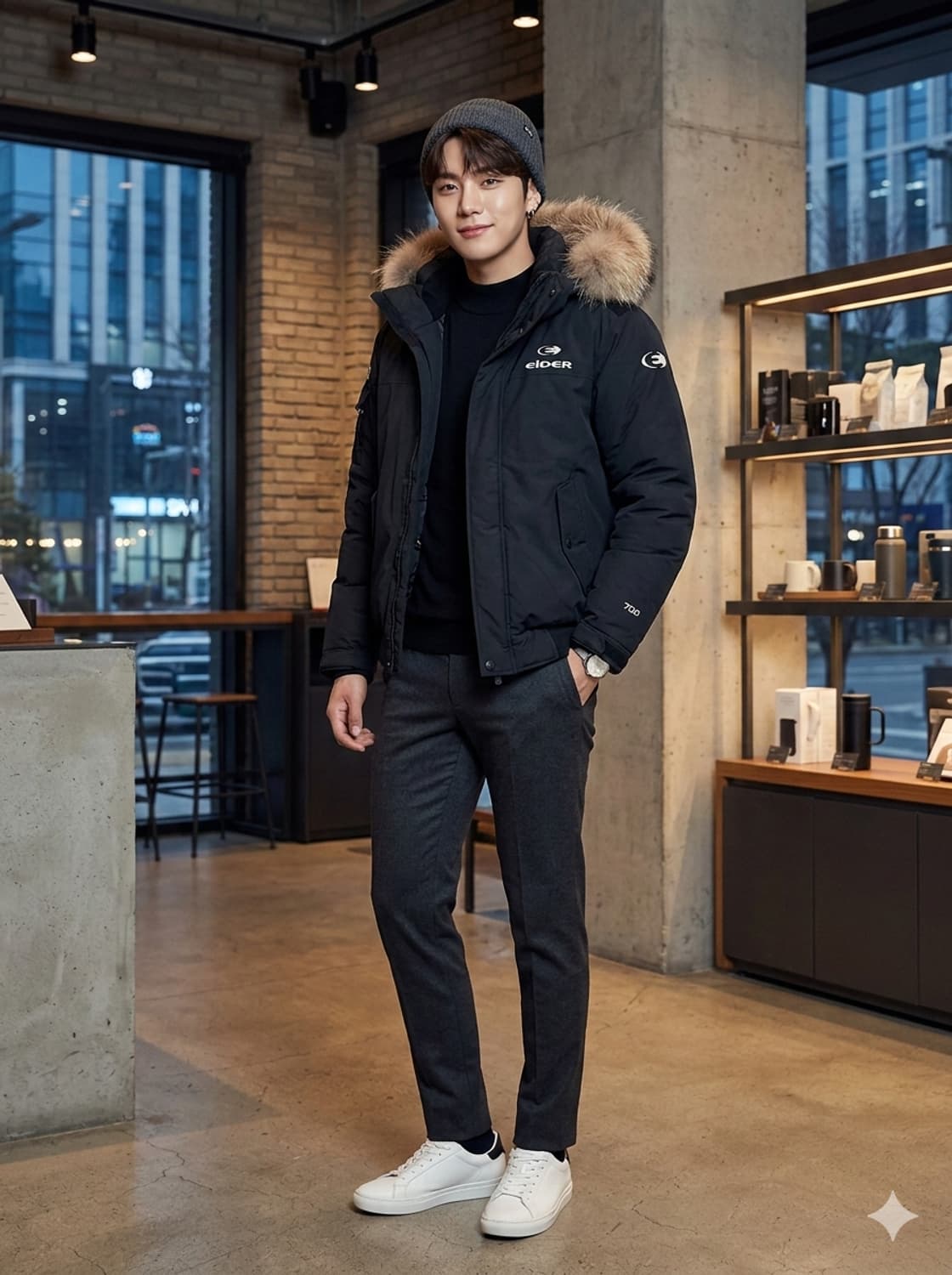 아이더 스투키 3 알파 다운 자켓 블랙 상품이미지1