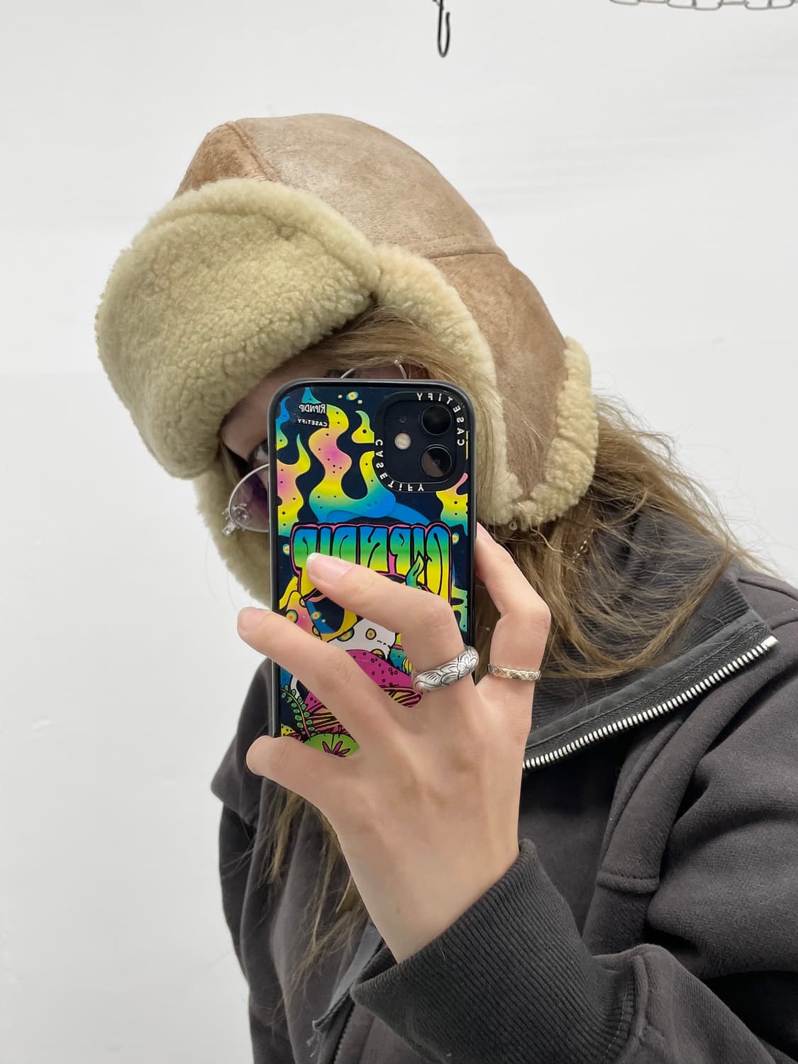 리얼 무스탕 트루퍼햇 상품이미지2