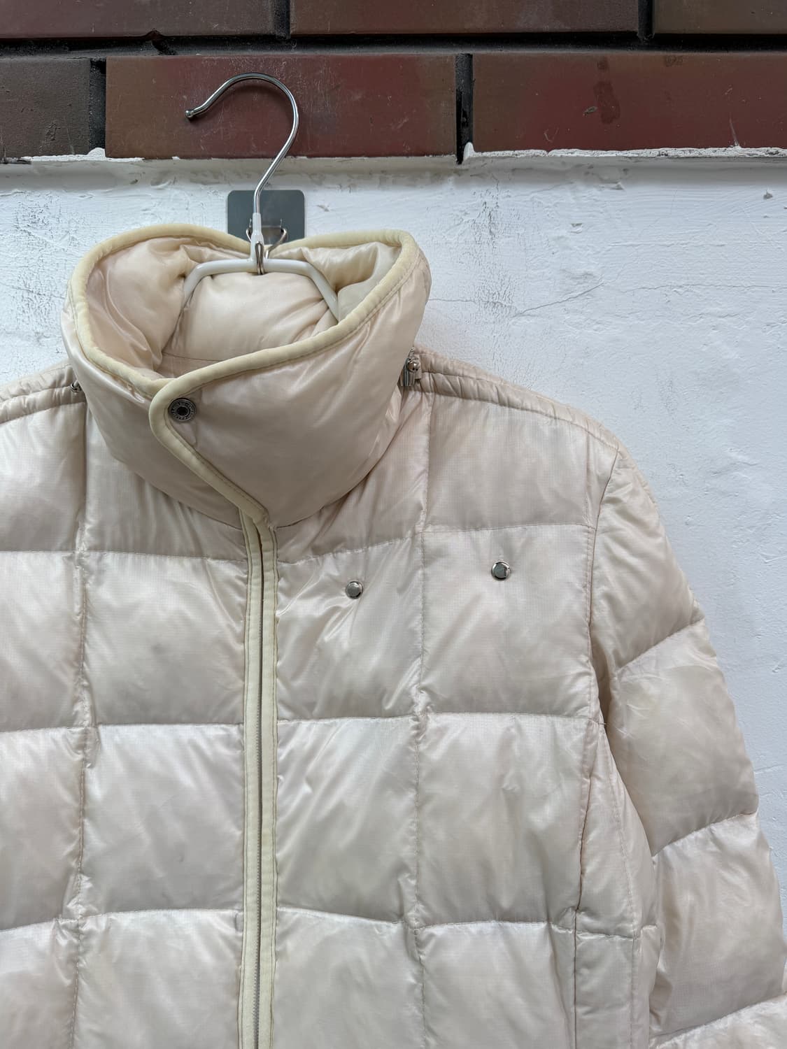 Ralph Lauren 아이보리 다운 숏 나일론 패딩 S 상품이미지2