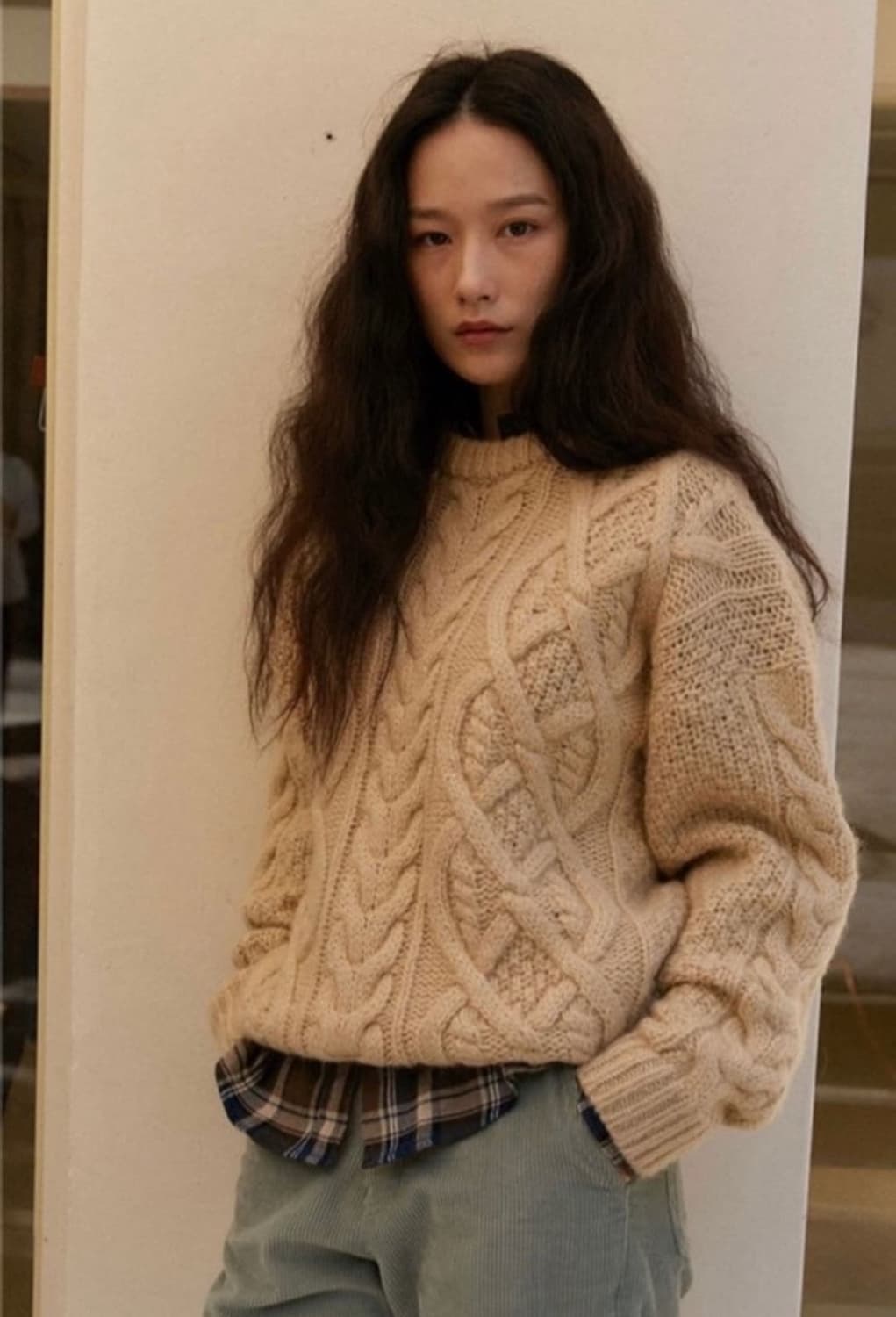 시엔느 SIENNE 울 케이블 니트 스웨터 상품이미지1