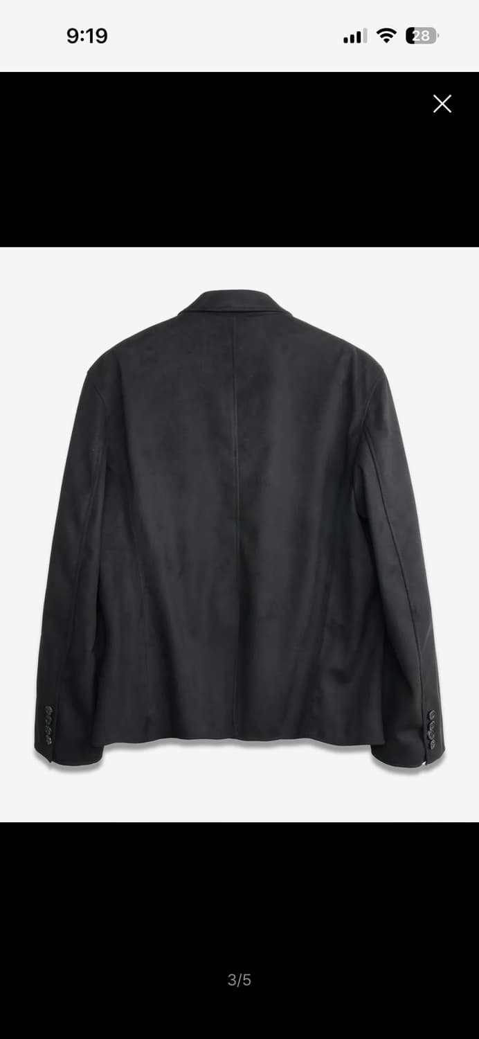 새상품26ss)도프제이슨 스웨이드 블레이저 /블랙/L 상품이미지2