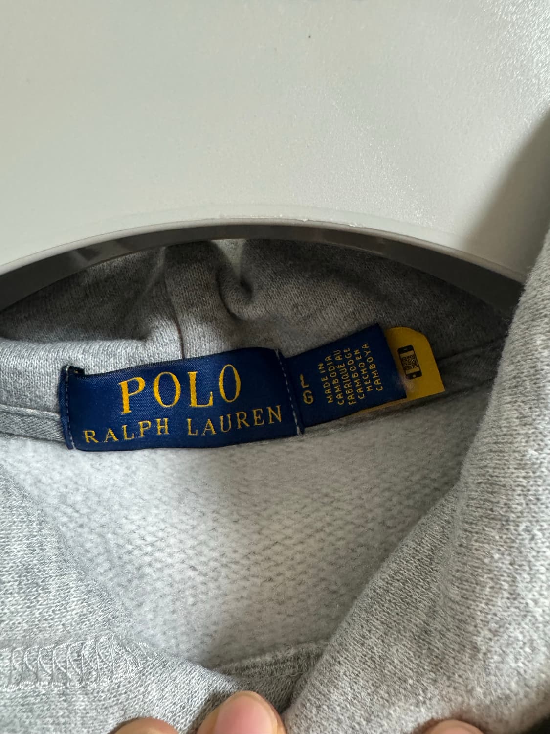 폴로 랄프로렌 25FW POLO 로고 플리스 후디 (그레이) 상품이미지3