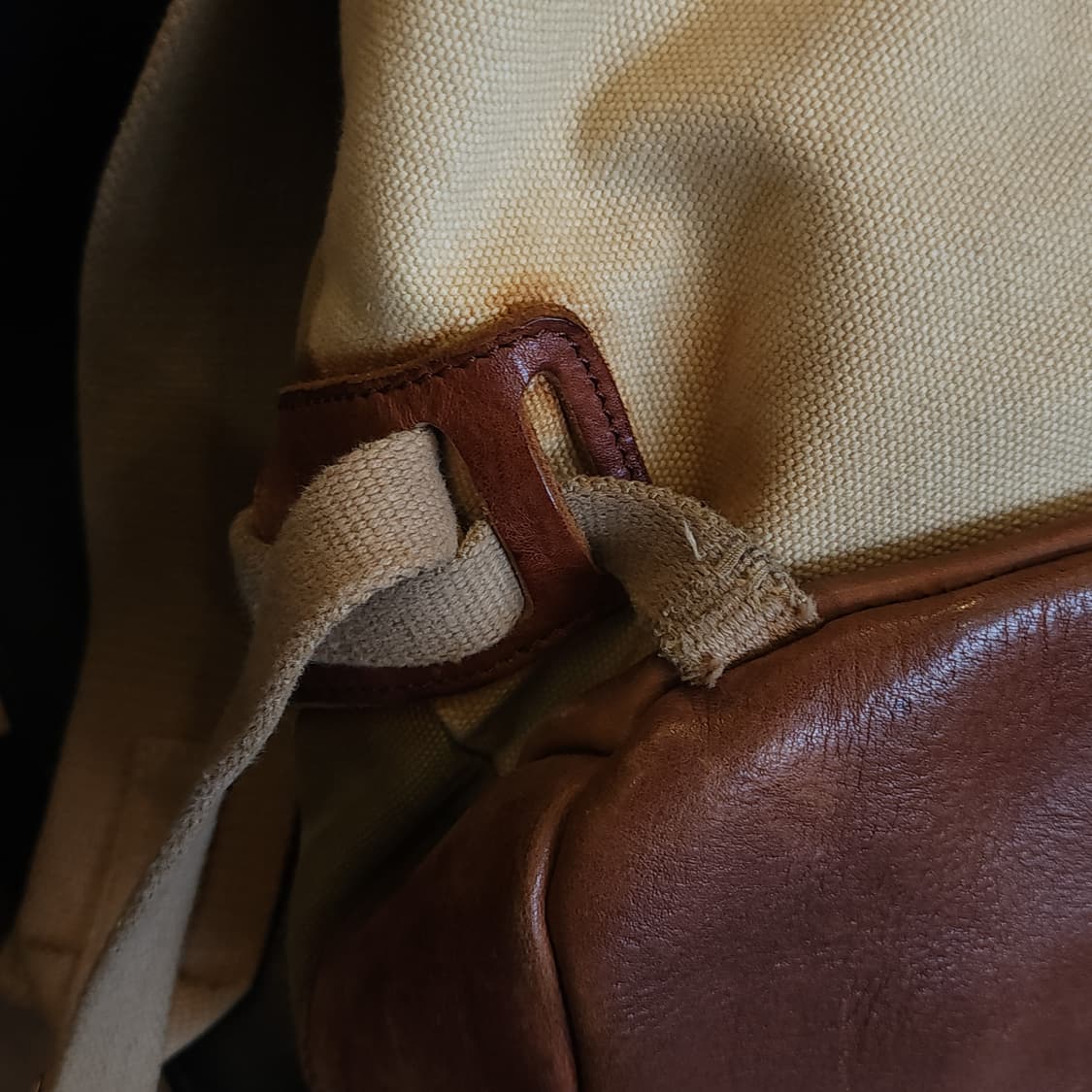 폴로 캔버스 레더 백팩 마운틴 백팩 랄프로렌 럭비 라인 상품이미지7