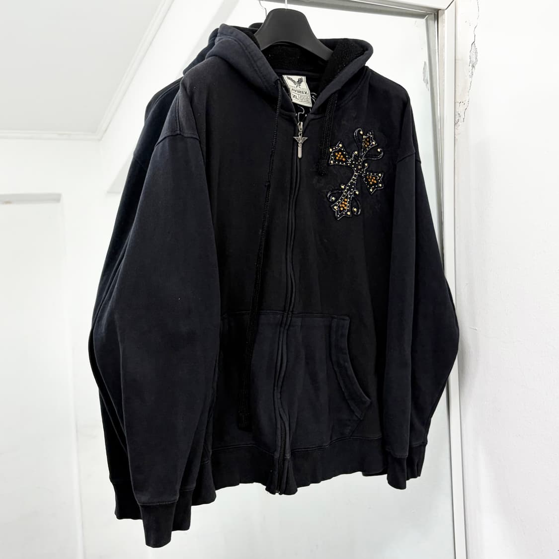 아비렉스 크롬 패치워크 후드 집업 상품이미지5