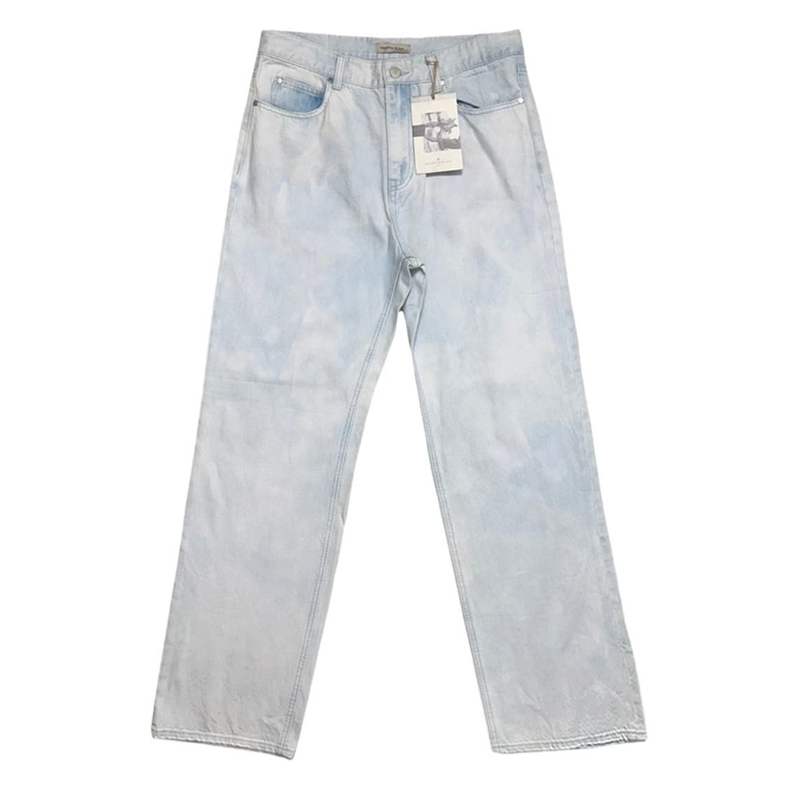 [새상품] Martin Plan 아이스 블루 스트레이트 데님 팬츠 XL 상품이미지1