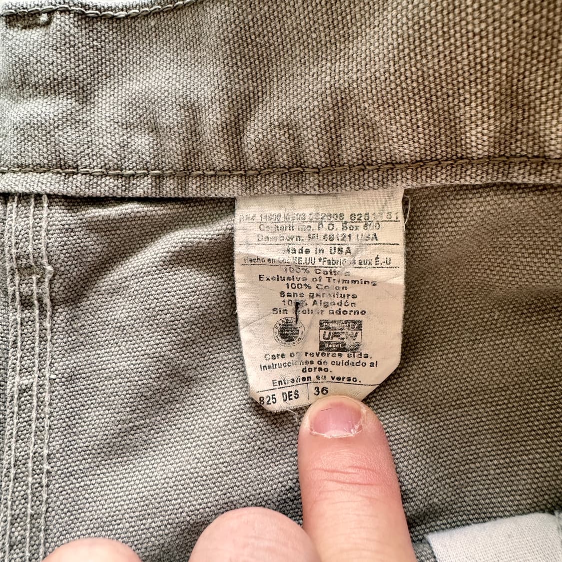 90s 칼하트 MADE IN USA 워크 쇼츠 B25 DES W36 상품이미지3