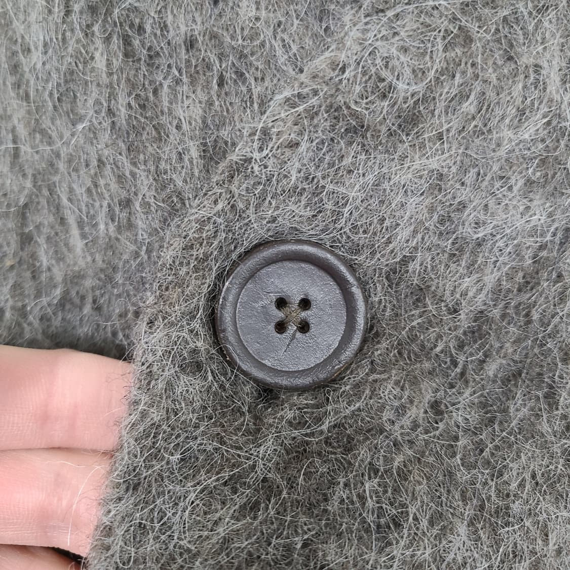 아워레가시 가디건 몰 모헤어 그레이 48 상품이미지4