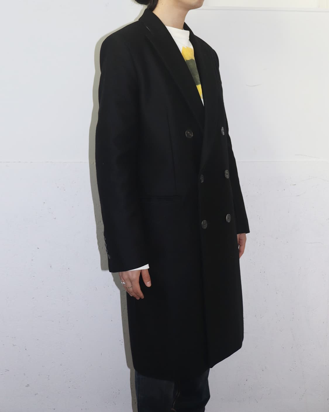 아미 15AW 더블 브레스티드 Tuskania 울 코트 상품이미지2