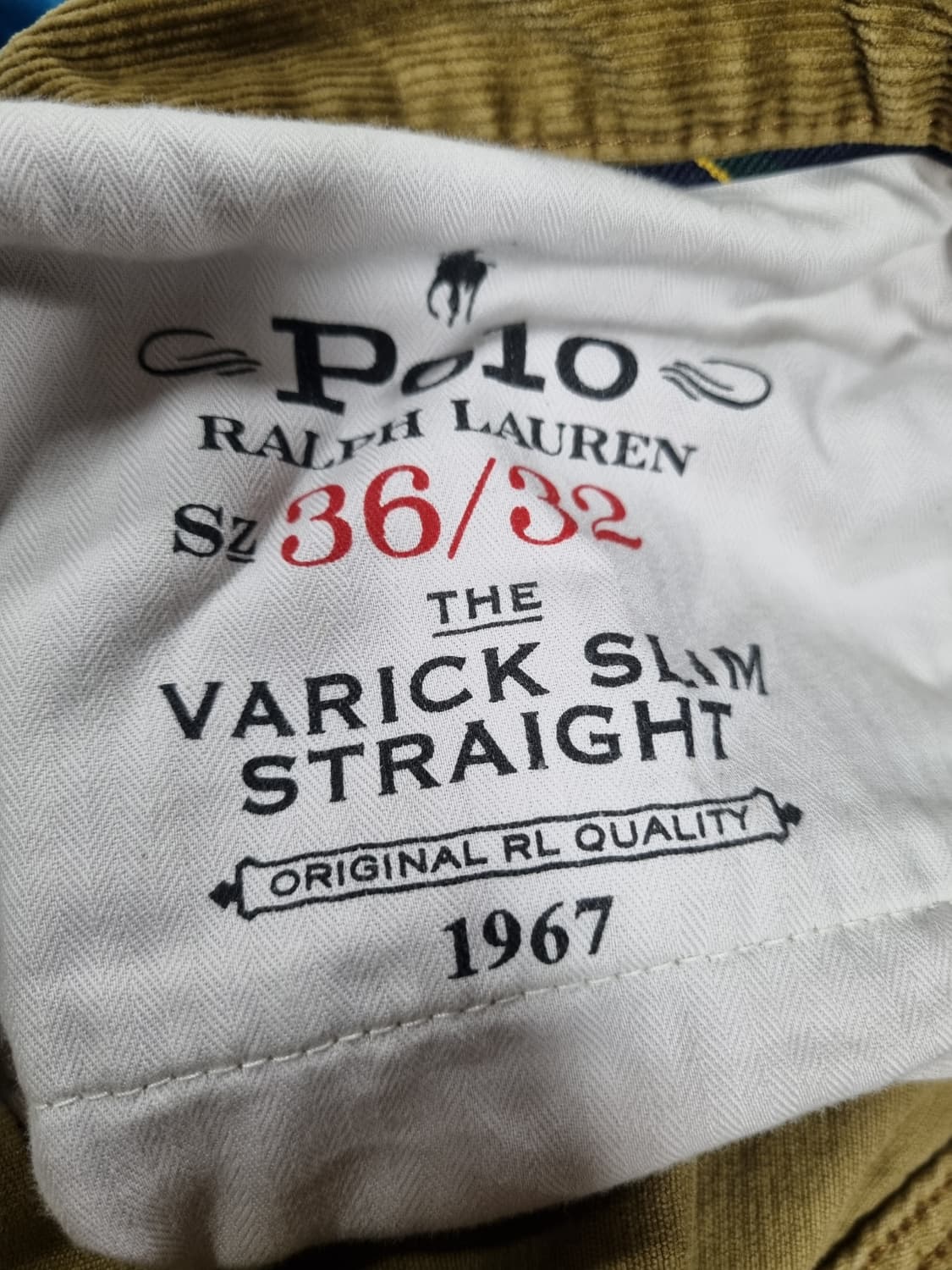 폴로랄프로렌 남성 코듀로이 팬츠  상품이미지5