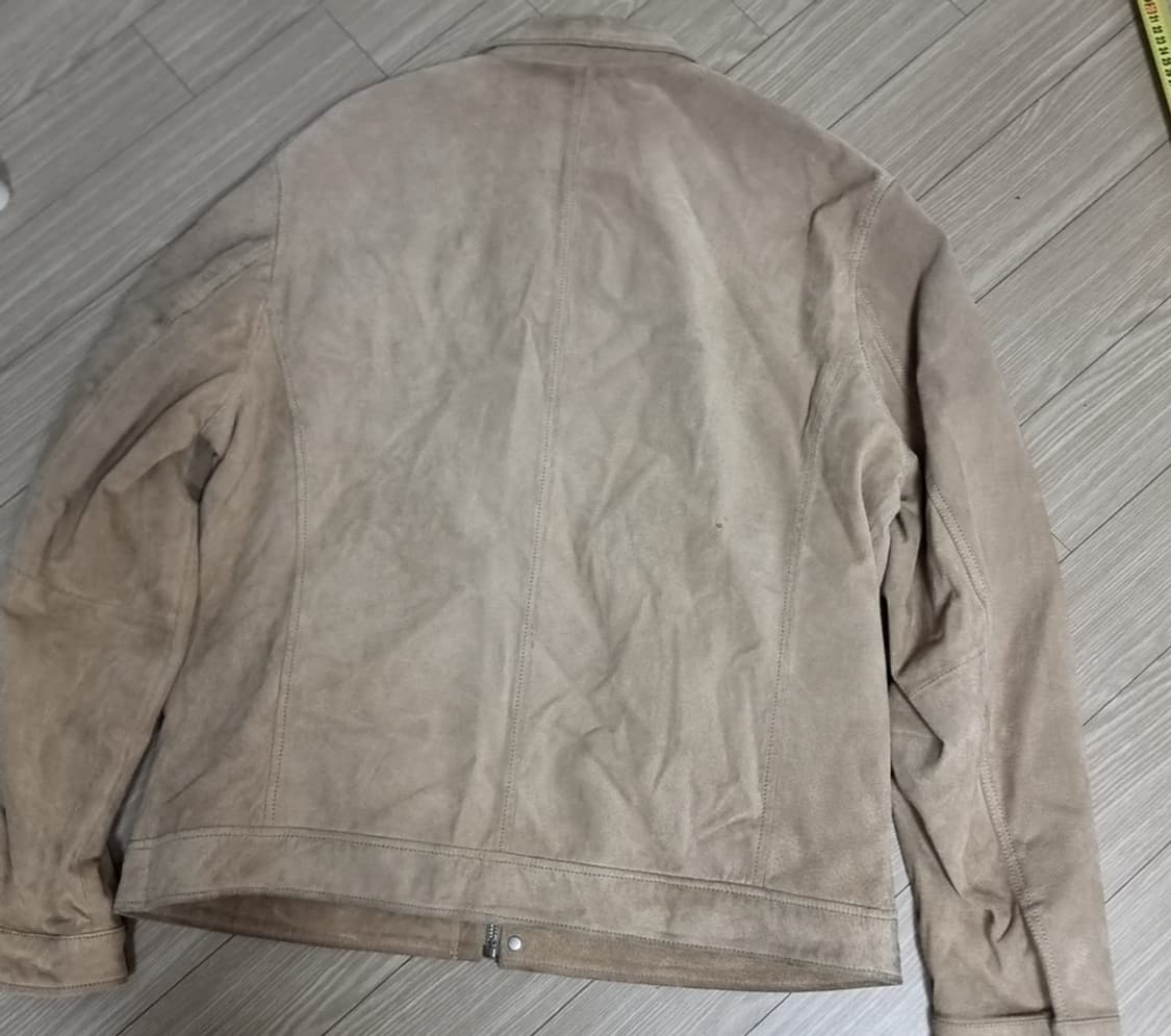 한국제 자라 가죽스웨이드 가죽트러커 자켓 베이지(105-110) 상품이미지6