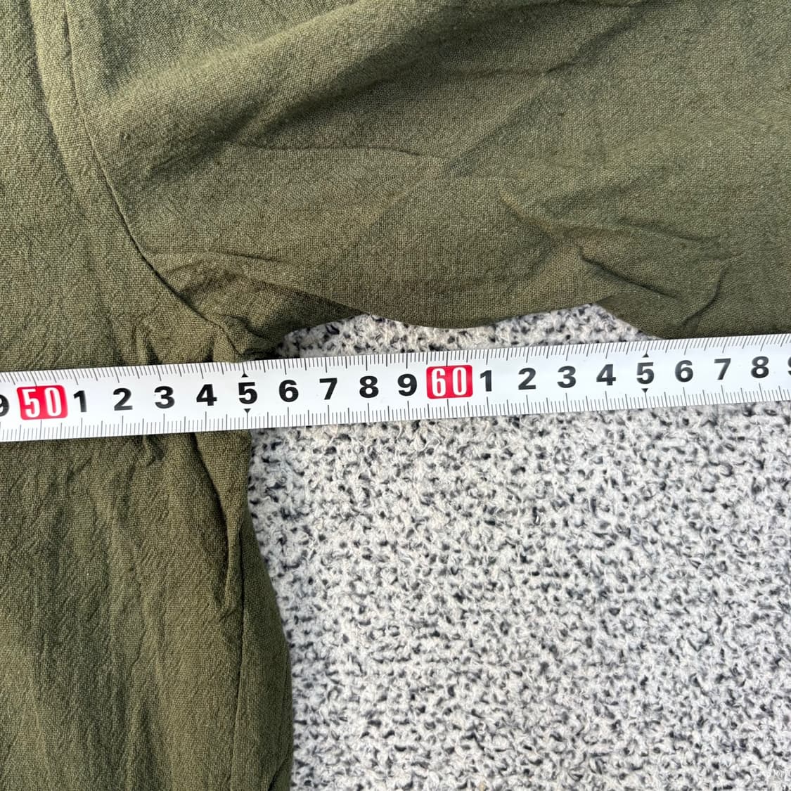 실측 남성 헨리넥 린넨 7부 셔츠 0416J 상품이미지5