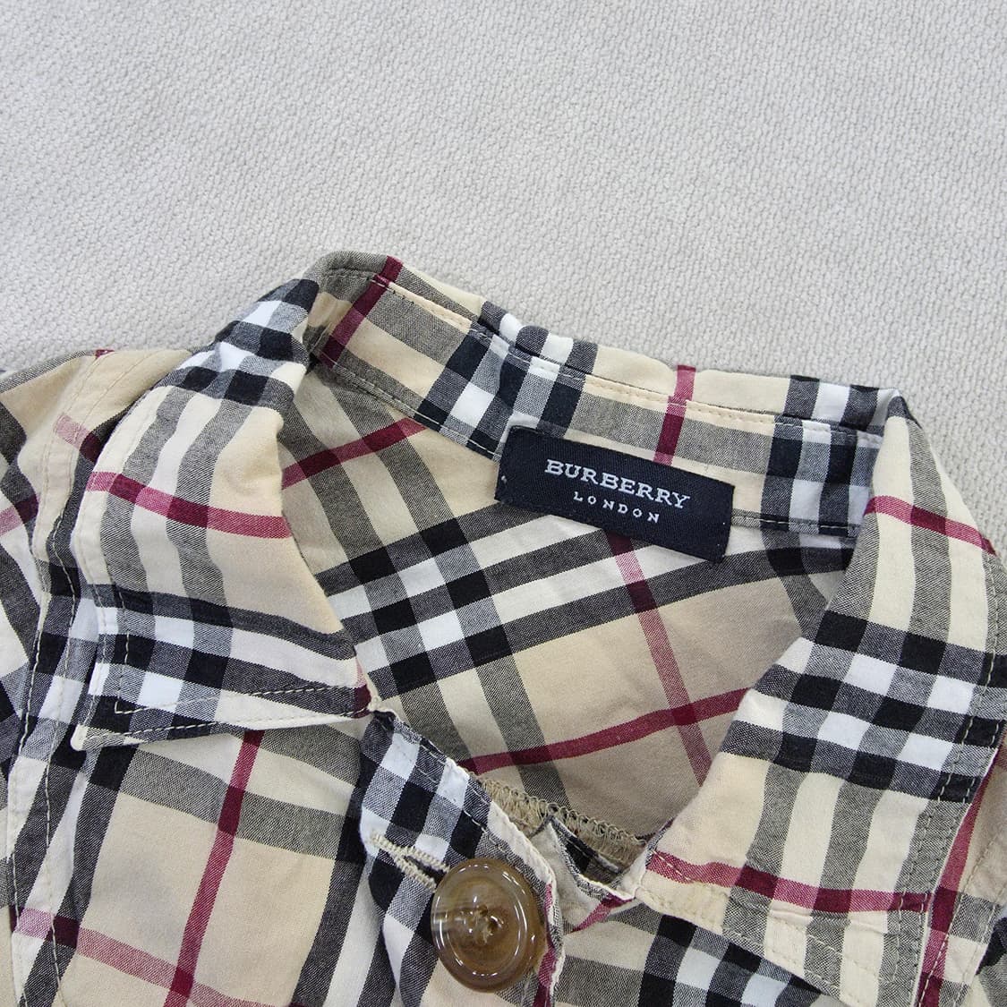 [실측] 버버리 노바체크 셔츠 블라우스 0127J 상품이미지4
