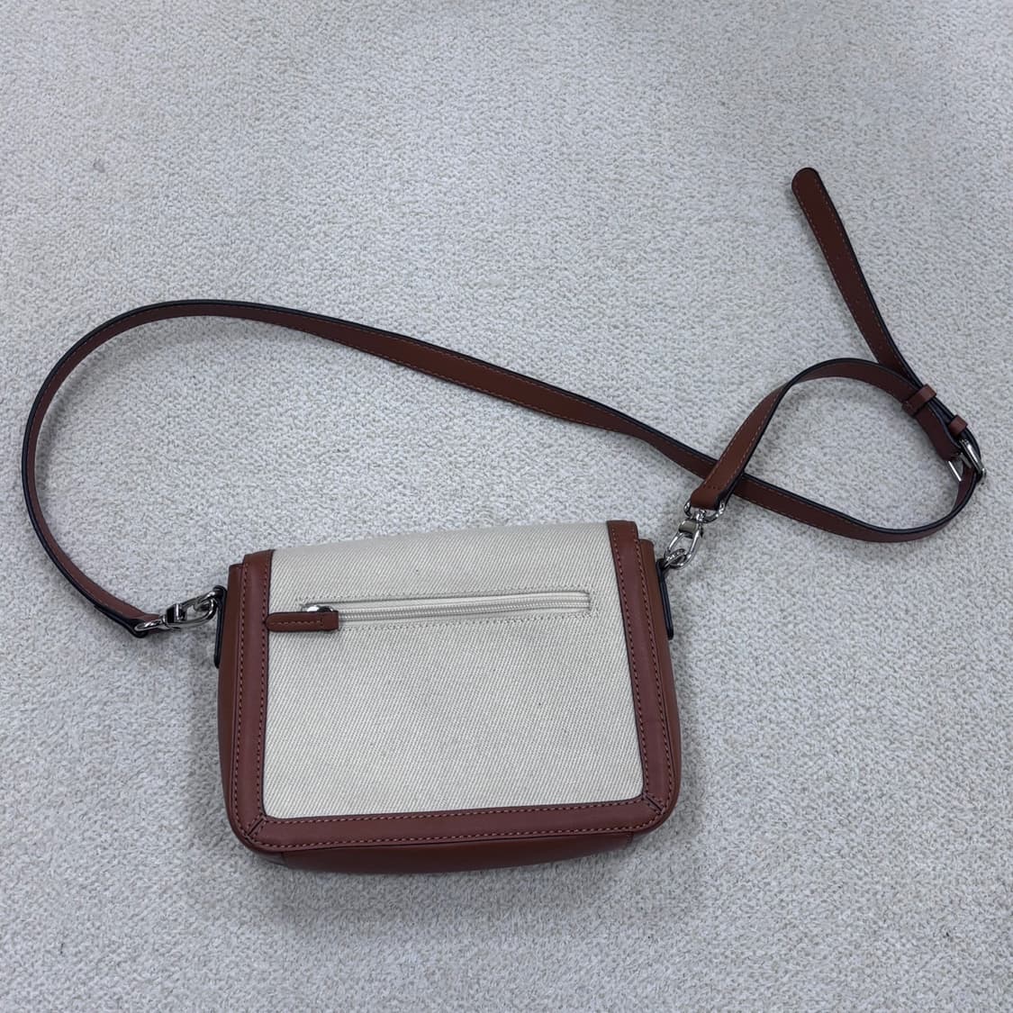 F 빈티지 캔버스 라인 크로스백 0402E 상품이미지2