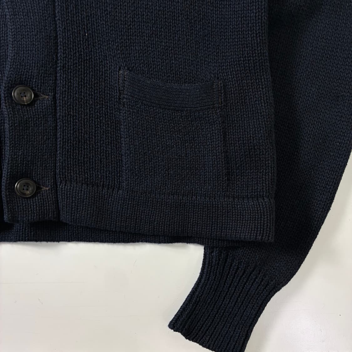 Polo  폴로 랄프로렌 RL 네이비 숄카라 니트 가디건   상품이미지4