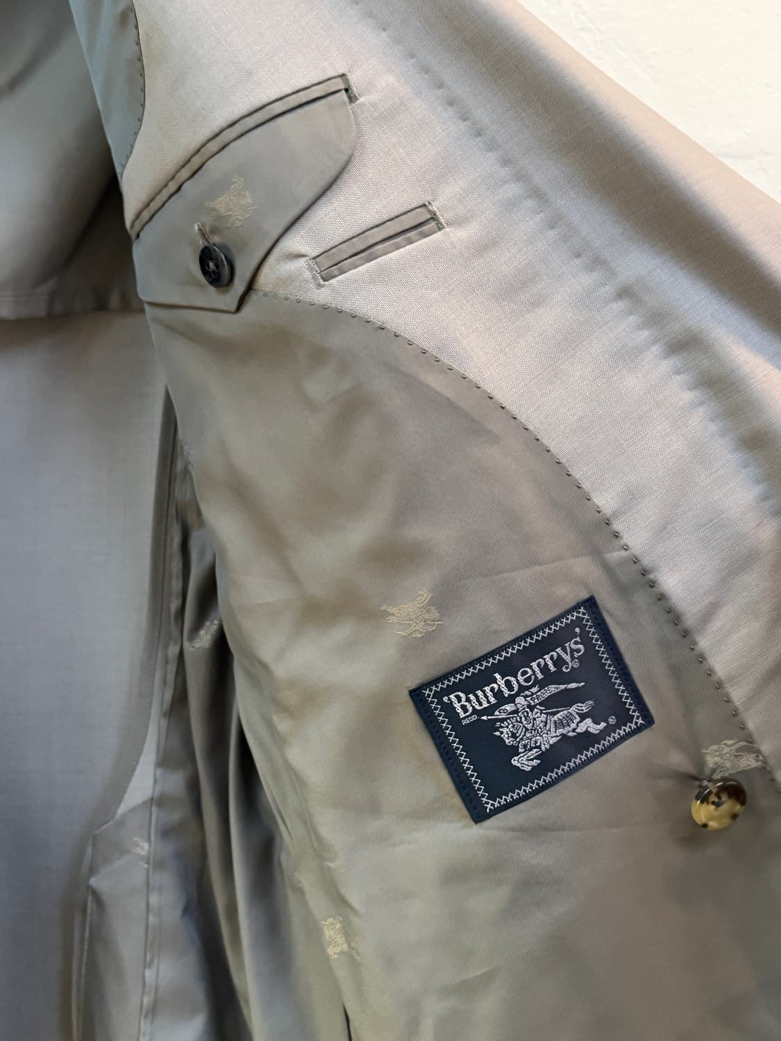 Burberrys 버버리 실버 더블 블레이저 L 상품이미지4