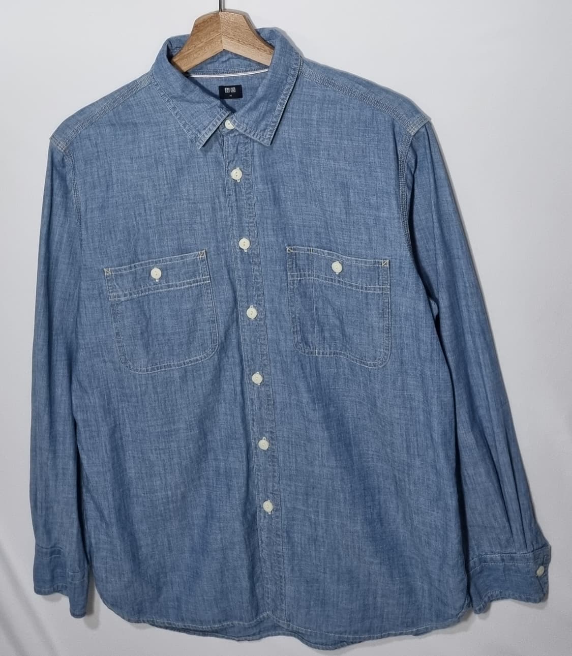 M ) 유니클로 청 남방 셔츠 상품이미지1