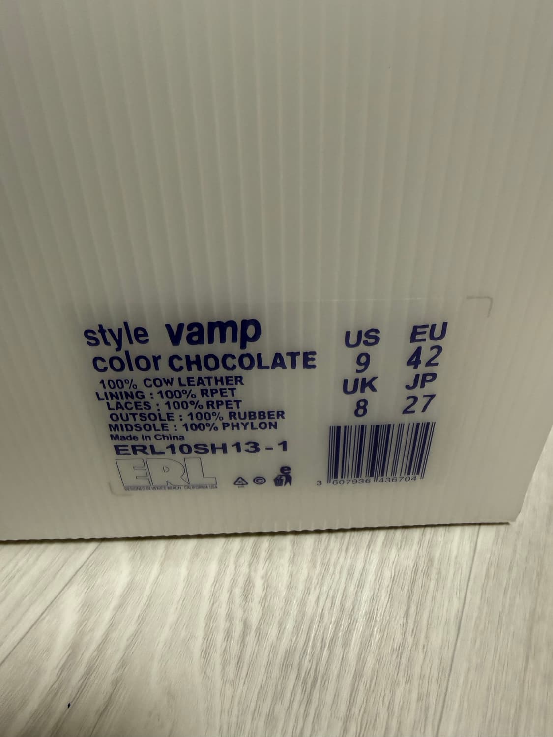 ERL vamp 초콜릿 us9 상품이미지1