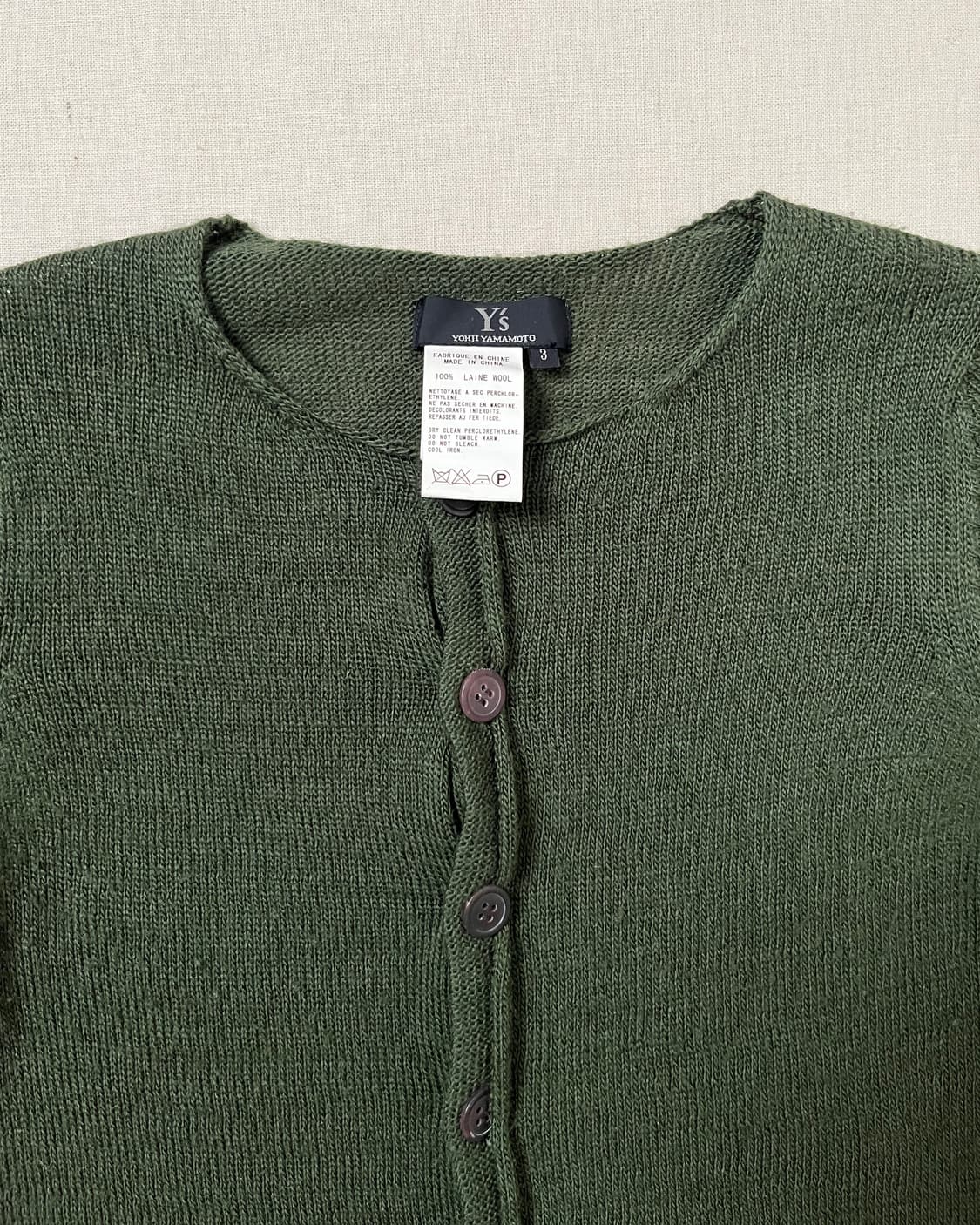 요지야마모토 롱 플라켓 니트 Y’s yohji yamamoto 헨리넥 상품이미지8