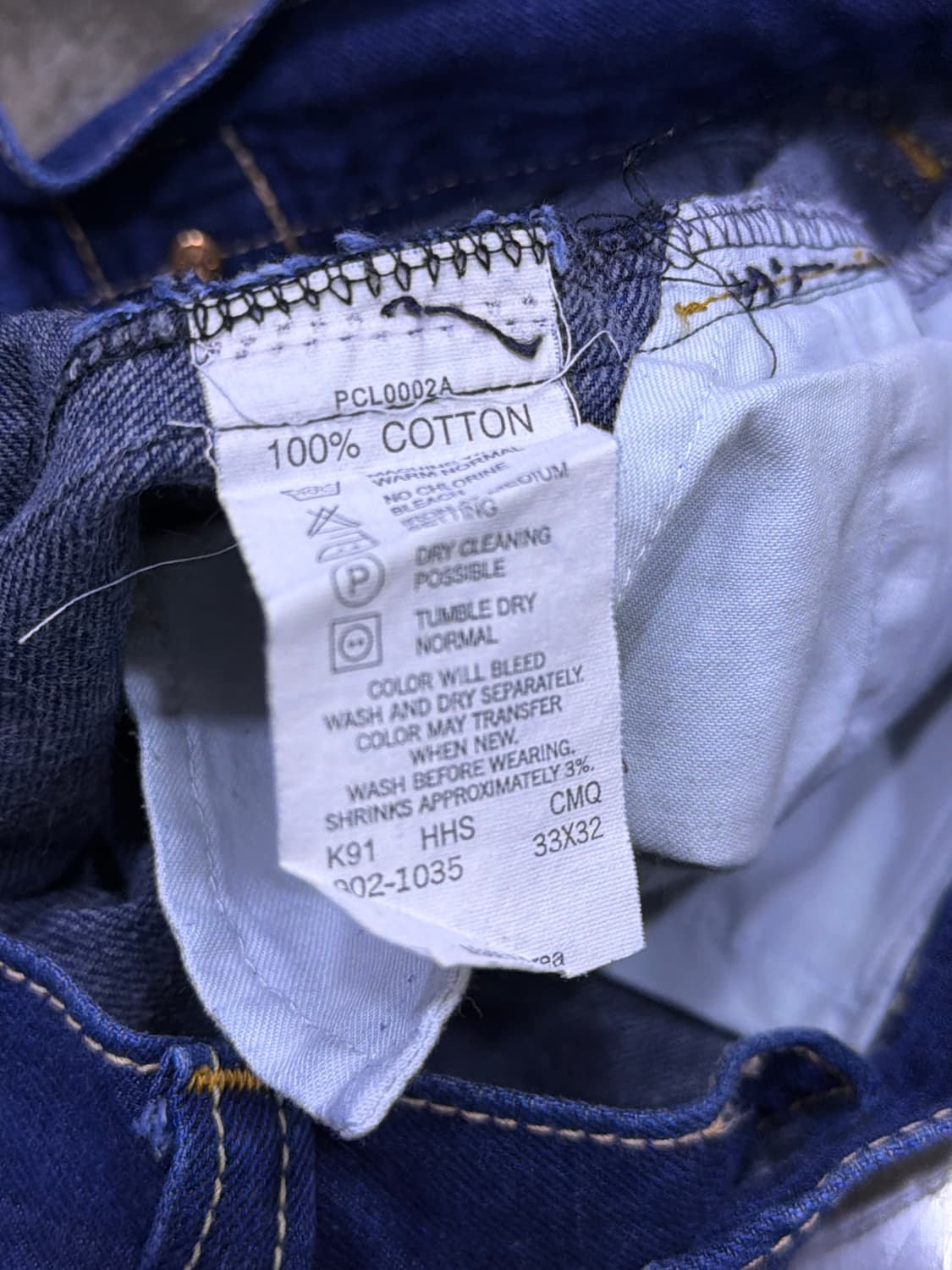 리바이스 902 신치백 타입원 코리아탭 데님팬츠 33 상품이미지9