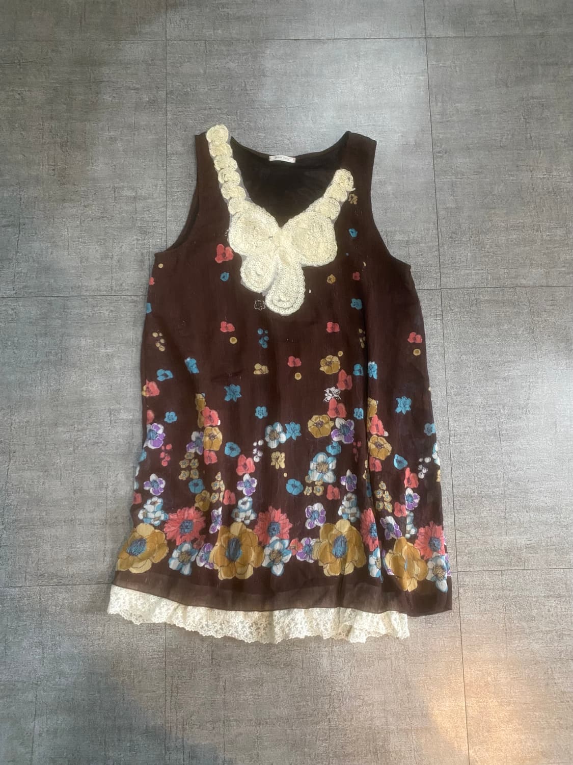 일본빈티지 Petiteflute 하구미모리걸 달천깔페어리 보헤미안원피스 상품이미지1